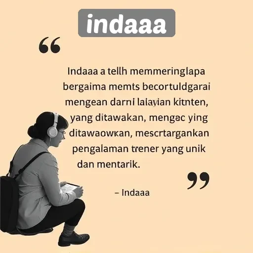 Respon Pengguna Terhadap Layanan dan Konten di Indaaa